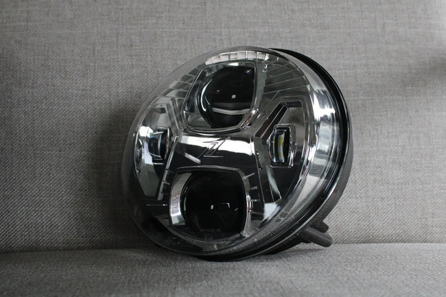 Headlight Unit ZELIONI Chrome LED | Vespa GTS/GTS Super HPE 125-300 ('19-`22) Zelioni  Falan Parts