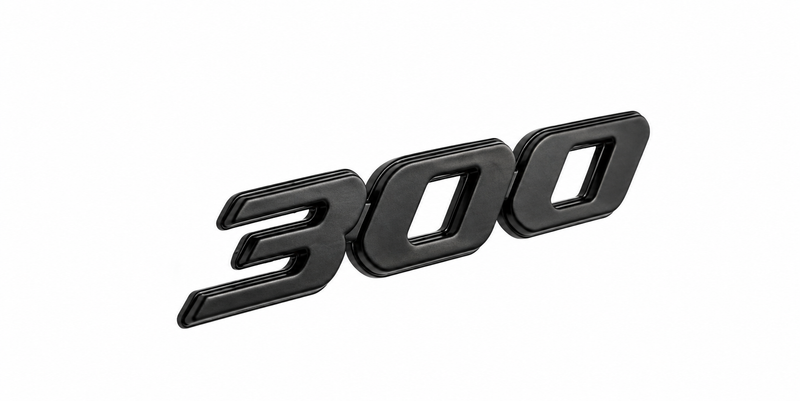 Badge "300" glove box 2H005864 | Vespa GTV 300cc ('23-) Piaggio  Falan Parts