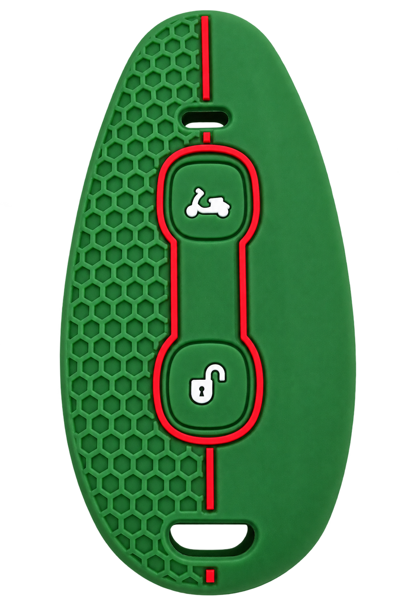 Key Cover Silicone Green / Red | Vespa GTS/GTV 125-310cc ('23-) FP Parts  Falan Parts