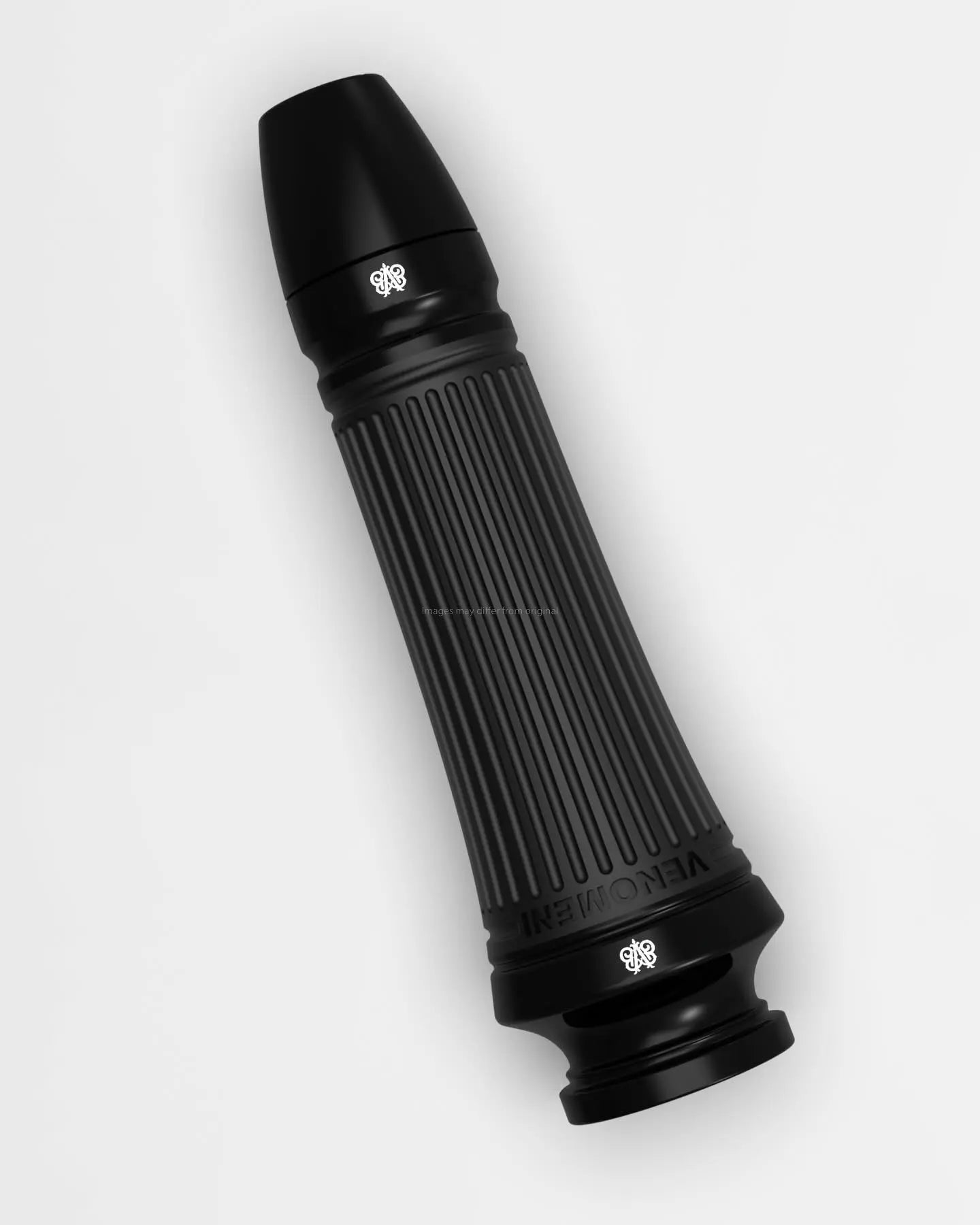 Grips CNC Venomeni Doric Black Ø 22/24 mm l 128 mm | Vespa GTS/GTS Super/GT/GT L 125-310cc Venomeni  Falan Parts