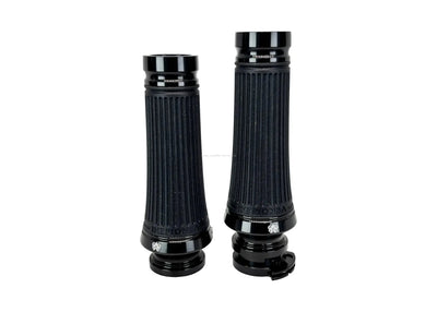 Grips CNC Venomeni Doric Black Ø 22/24 mm l 128 mm | Vespa GTS/GTS Super/GT/GT L 125-310cc Venomeni  Falan Parts