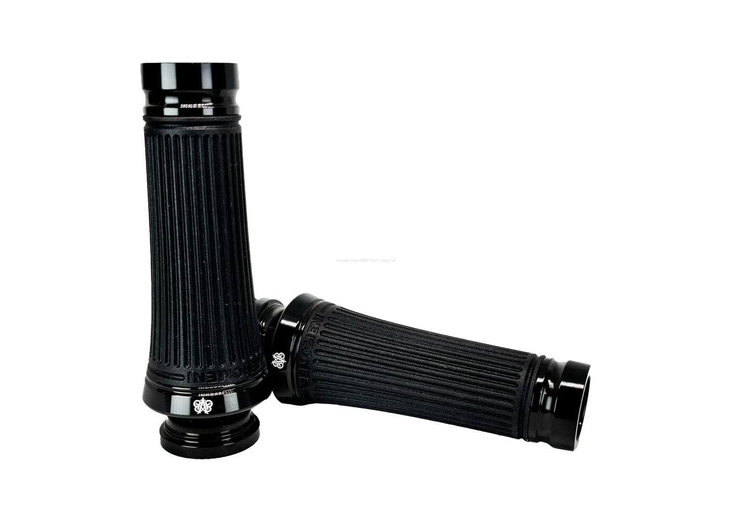 Grips CNC Venomeni Doric Black Ø 22/24 mm l 128 mm | Vespa GTS/GTS Super/GT/GT L 125-310cc Venomeni  Falan Parts