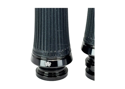 Grips CNC Venomeni Doric Black Ø 22/24 mm l 128 mm | Vespa GTS/GTS Super/GT/GT L 125-310cc Venomeni  Falan Parts