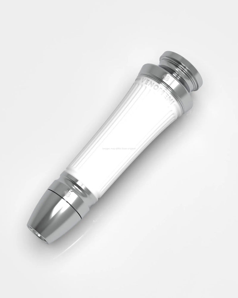 Grips CNC Venomeni Doric Silver Ø 22/24 mm l 128 mm | Vespa GTS/GTS Super/GT/GT L 125-310cc Venomeni  Falan Parts