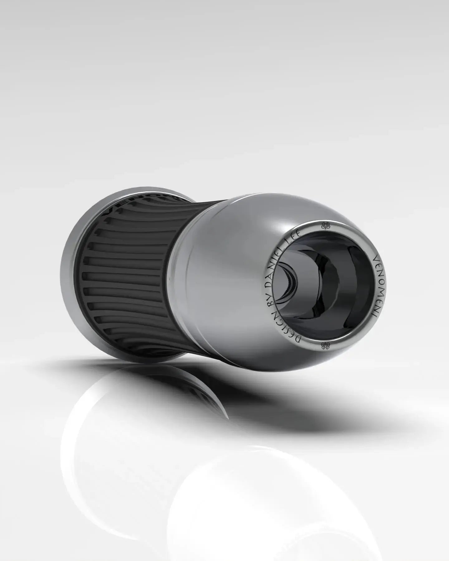 Grips CNC Venomeni Doric Silver Ø 22/24 mm l 128 mm | Vespa GTS/GTS Super/GT/GT L 125-310cc Venomeni  Falan Parts