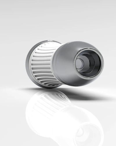 Grips CNC Venomeni Doric Silver Ø 22/24 mm l 128 mm | Vespa GTS/GTS Super/GT/GT L 125-310cc Venomeni  Falan Parts