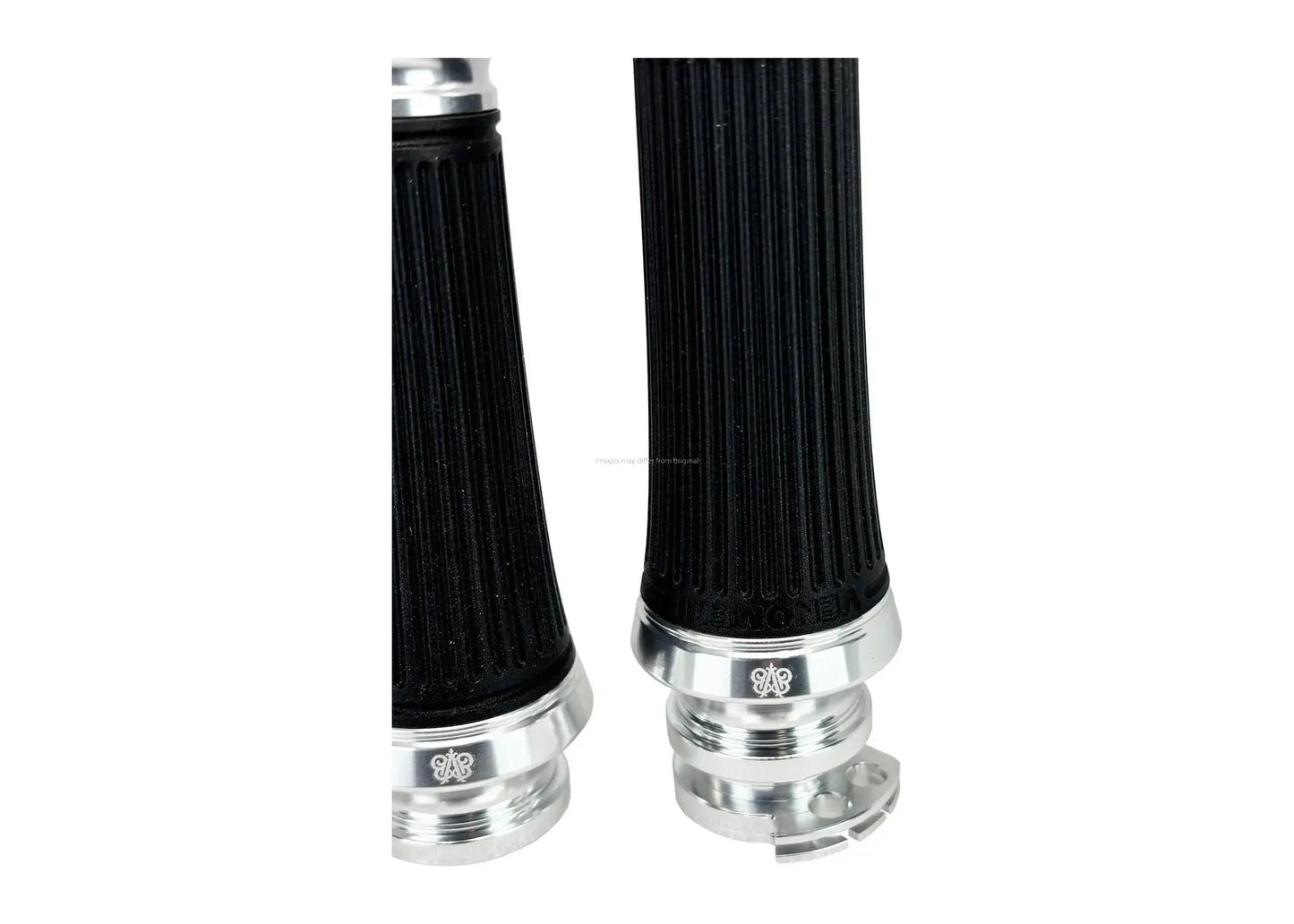 Grips CNC Venomeni Doric Silver Ø 22/24 mm l 128 mm | Vespa GTS/GTS Super/GT/GT L 125-310cc Venomeni  Falan Parts
