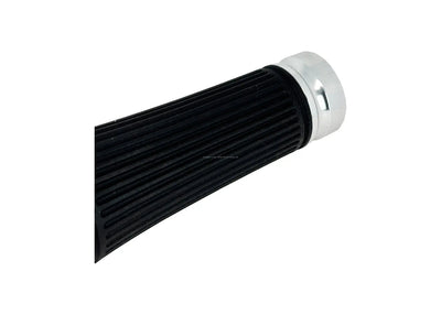 Grips CNC Venomeni Doric Silver Ø 22/24 mm l 128 mm | Vespa GTS/GTS Super/GT/GT L 125-310cc Venomeni  Falan Parts