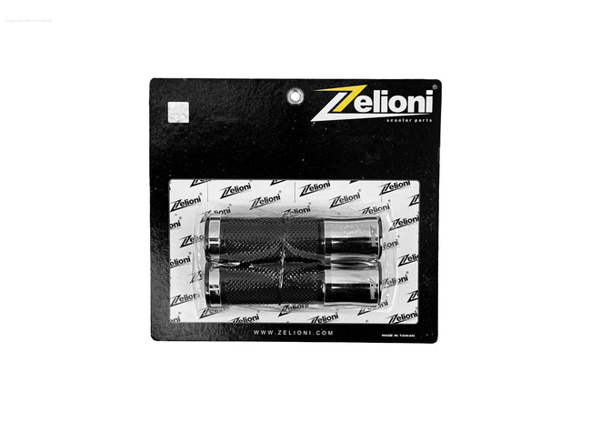 Grips ZELIONI Ø 22/24 mm l 125 mm Chrome | Vespa GTS/GTS Super/GT/GT L 125-300cc Zelioni  Falan Parts