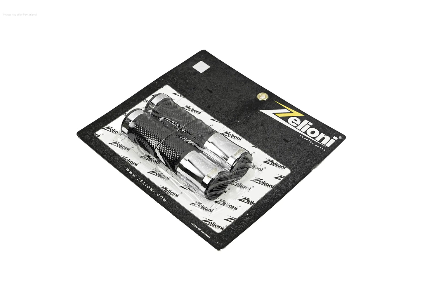 Grips ZELIONI Ø 22/24 mm l 125 mm Chrome | Vespa GTS/GTS Super/GT/GT L 125-300cc Zelioni  Falan Parts