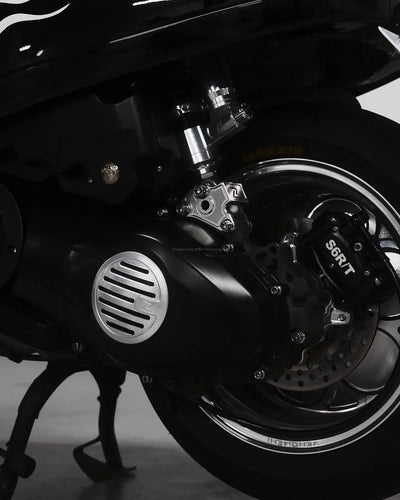 Height Reducer Adapter ZELIONI Silver | Vespa Primavera/ Sprint 125-150cc i.e. Zelioni  Falan Parts