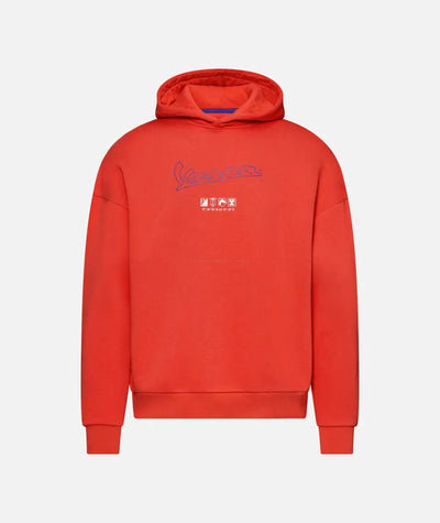 Hoodie Vespa Primavera Flame Red | Unisex Piaggio  Falan Parts