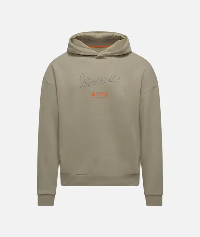 Hoodie Vespa Primavera Nomad Beige | Unisex Piaggio  Falan Parts