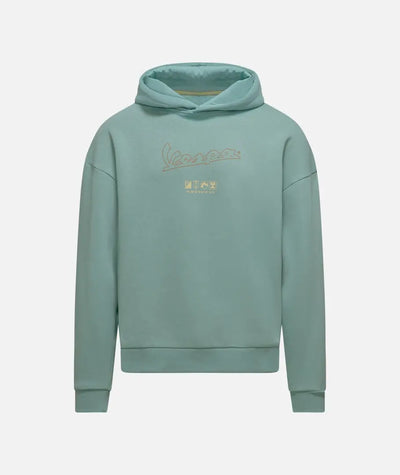 Hoodie Vespa Primavera Origin Green | Unisex Piaggio  Falan Parts