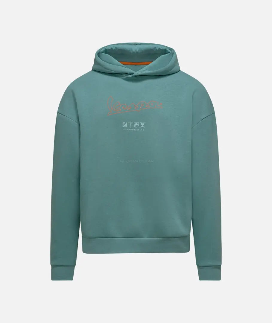 Hoodie Vespa Primavera Soul Green | Unisex Piaggio  Falan Parts