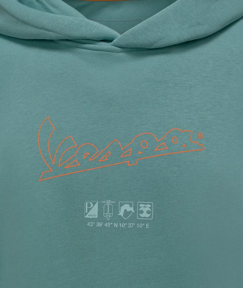 Hoodie Vespa Primavera Soul Green | Unisex Piaggio  Falan Parts