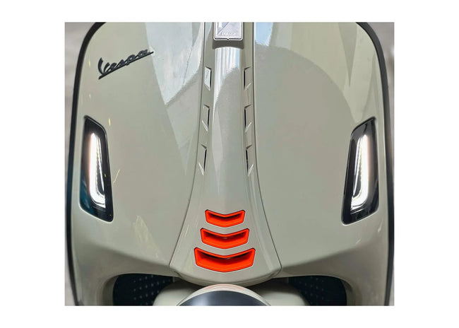 Horn Cover Inlay Piaggio Orange | Vespa GTV 300cc HPE (ZAPMD3108) 23+ Piaggio  Falan Parts