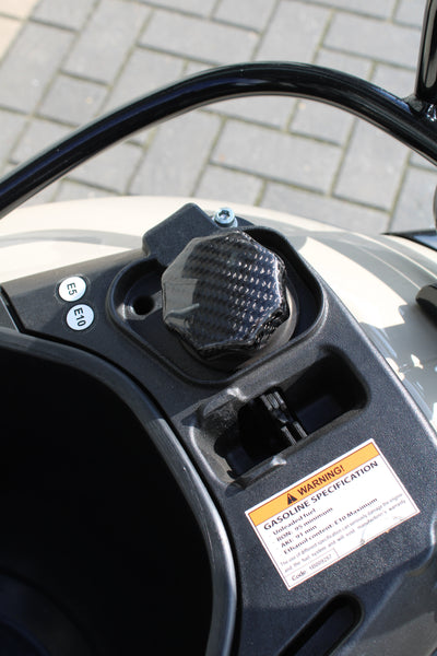 Tank Cap Carbon Fiber FP Parts | Vespa ET2/ET4/LX/LXV/S/Primavera/Sprint/946/GTS/GTS Super/GTV/GT 60/GT/GT L 50-310cc 2T/4T APRILIA/DERBI/GILERA/PIAGGIO Falan Parts  Falan Parts
