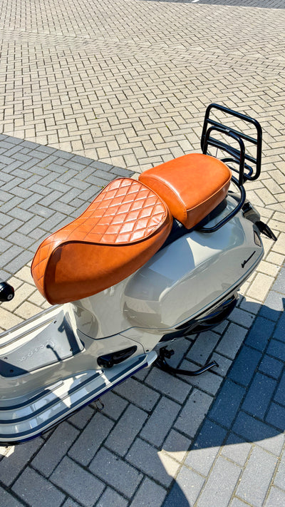 Duo Seat FP Parts Brown | Vespa GTS/GTS Super Sport/GTV/GT 60/GT/GT L 125-310cc Falan Parts  Falan Parts