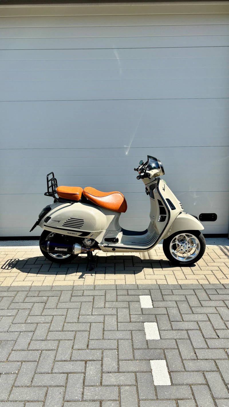 Duo Seat FP Parts Brown | Vespa GTS/GTS Super Sport/GTV/GT 60/GT/GT L 125-310cc Falan Parts  Falan Parts