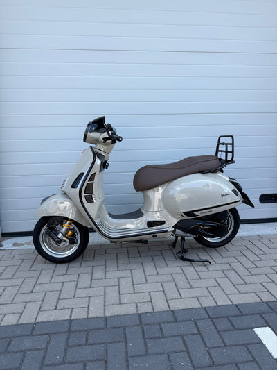 Custom Seat Black Diamond Stitch Merino Tartufo | Vespa GTS 125-310cc ('14-) Falan Parts  Falan Parts