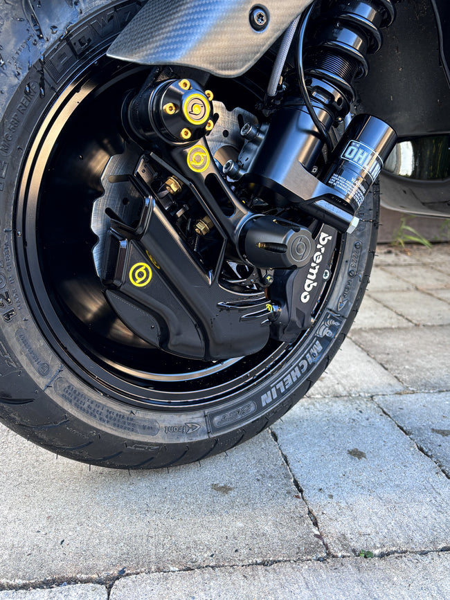 Swing Arm Silder S6 Small CNC 1O1 Factory Black/Black | Vespa ET2/ET4/LX/LXV/S/946/GTS/GTS Super/GTV/GT 60/GT/GT L 50-300cc 2T/4T 1O1 Factory  Falan Parts