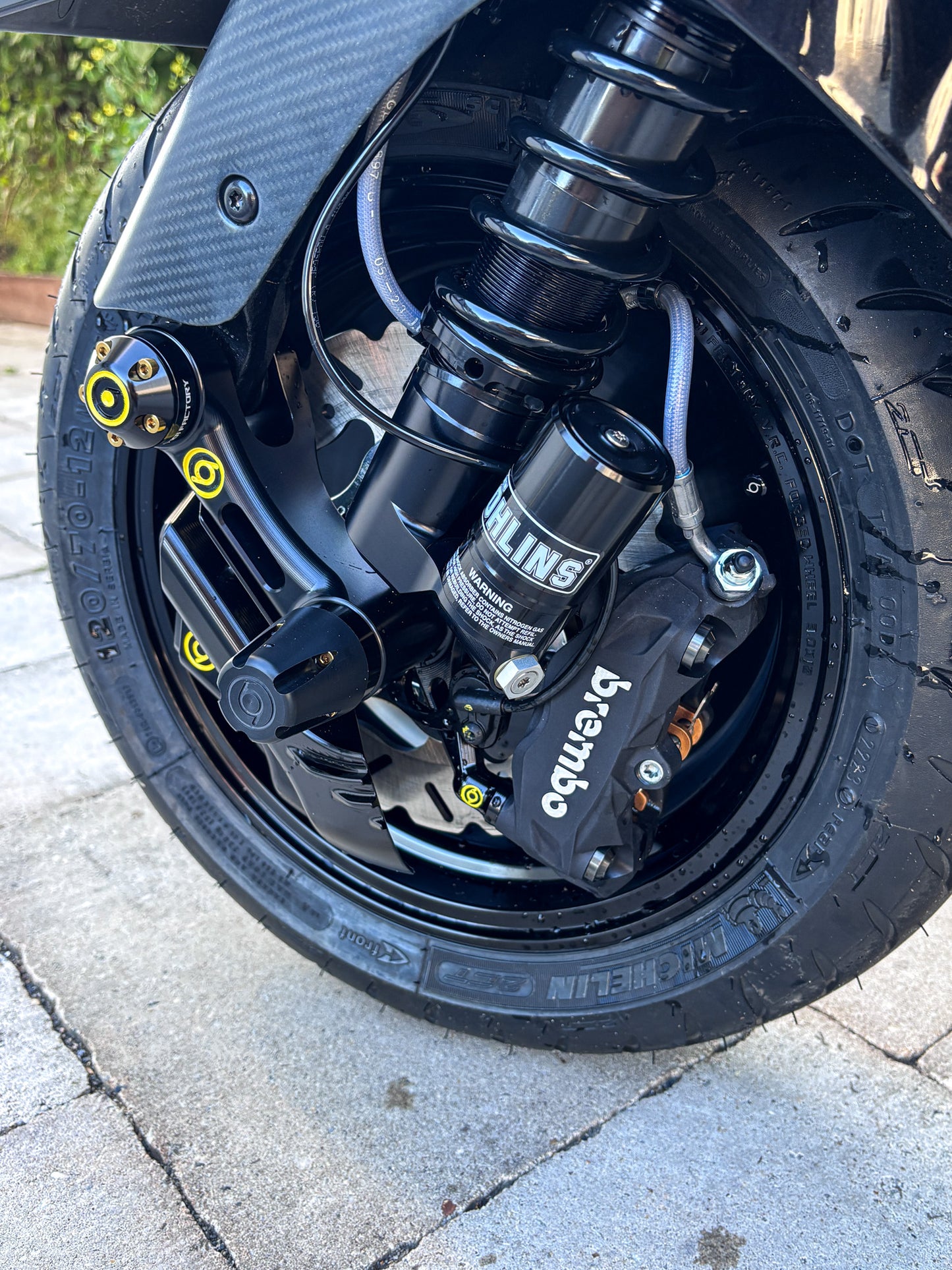 Swing Arm Silder Set S6 CNC 1O1 Factory Black/Black | Vespa ET2/ET4/LX/LXV/S/946/GTS/GTS Super/GTV/GT 60/GT/GT L 50-300cc 2T/4T 1O1 Factory  Falan Parts