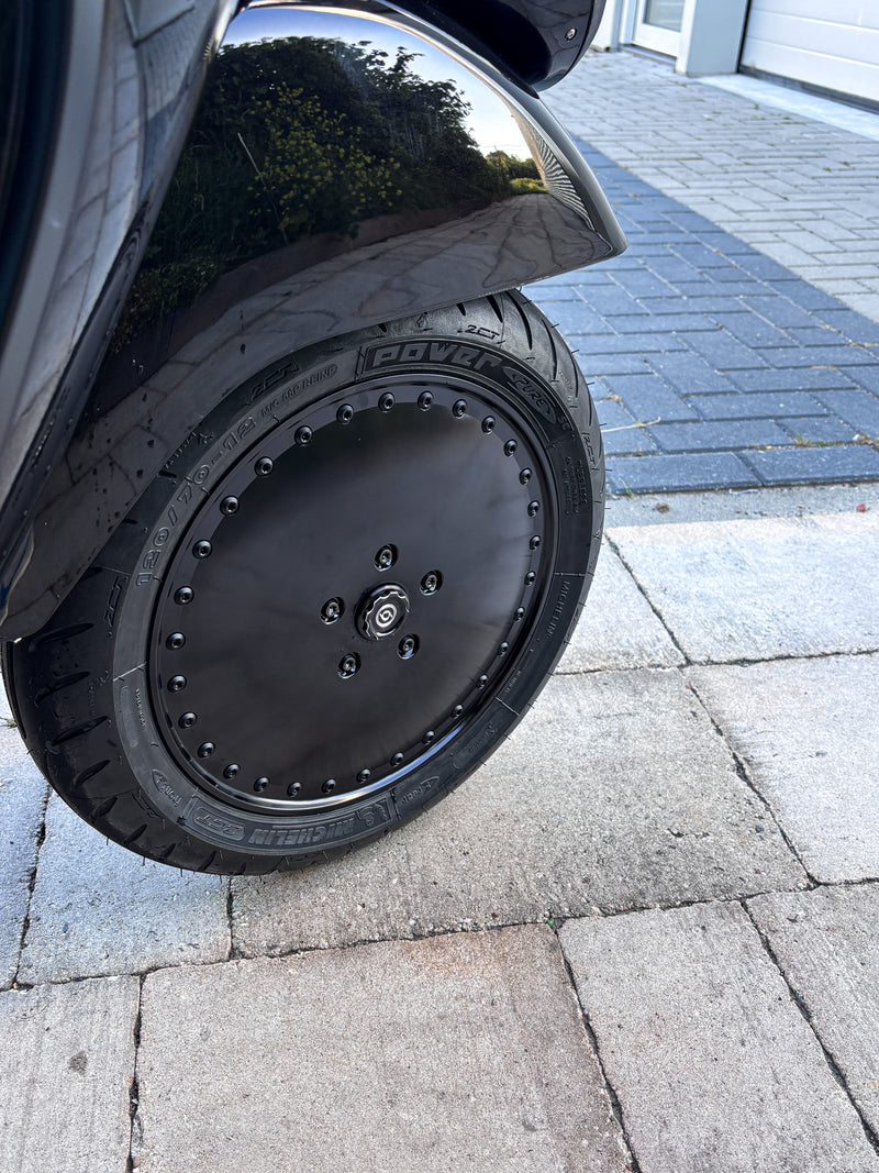 Rim Set CNC 1O1 Factory V.R.C Black | Vespa GTS/GTS Super/GTV/GT 60/GT/GT L 125-310cc 1O1 Factory  Falan Parts