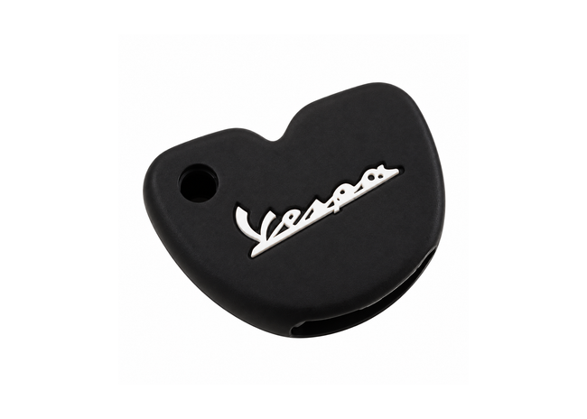 Key Cover Silicone Black/White | Vespa Models FP Parts  Falan Parts