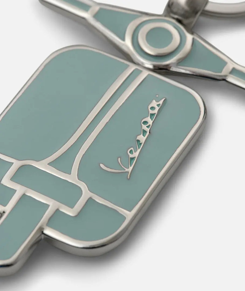 Keychain VESPA DEC Origin Green Steel Piaggio  Falan Parts