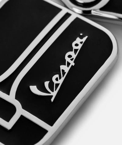 Keychain Vespa Motive Steel Black Piaggio  Falan Parts