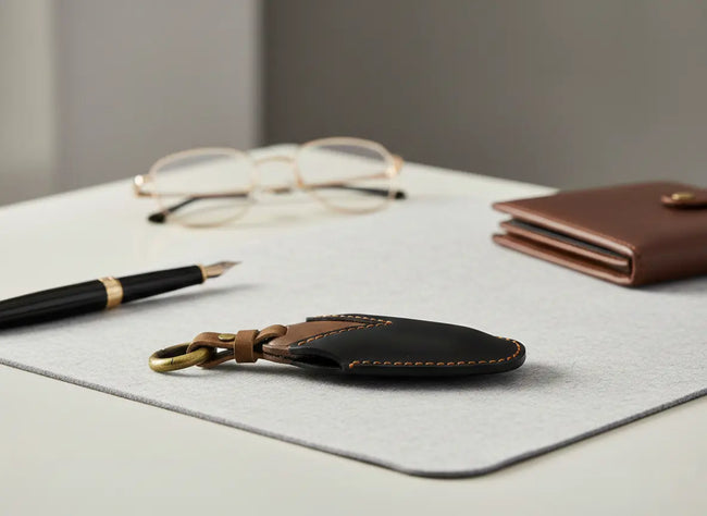 Leather Key Cover Black | Vespa GTS/GTV 125-310cc ('23-) FP Parts  Falan Parts