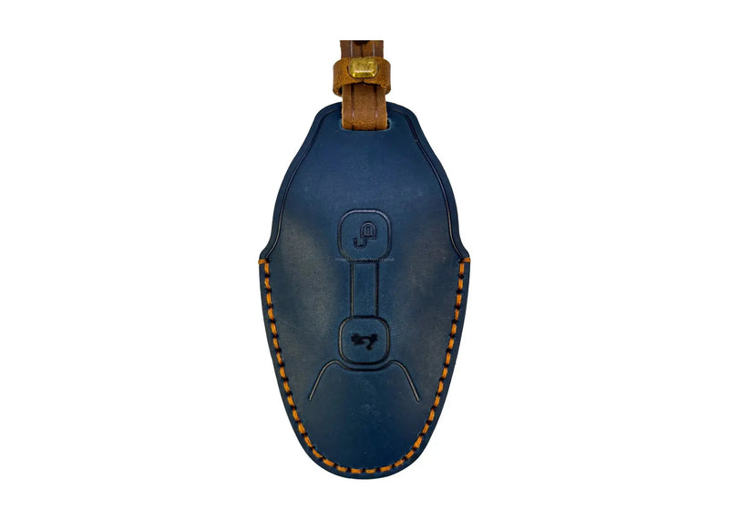 Leather Key Cover Blue | Vespa GTS/GTV 125-310cc ('23-) FP Parts  Falan Parts