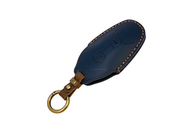 Leather Key Cover Blue | Vespa GTS/GTV 125-310cc ('23-) FP Parts  Falan Parts