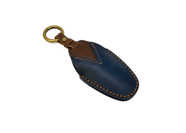 Leather Key Cover Blue | Vespa GTS/GTV 125-310cc ('23-) FP Parts  Falan Parts