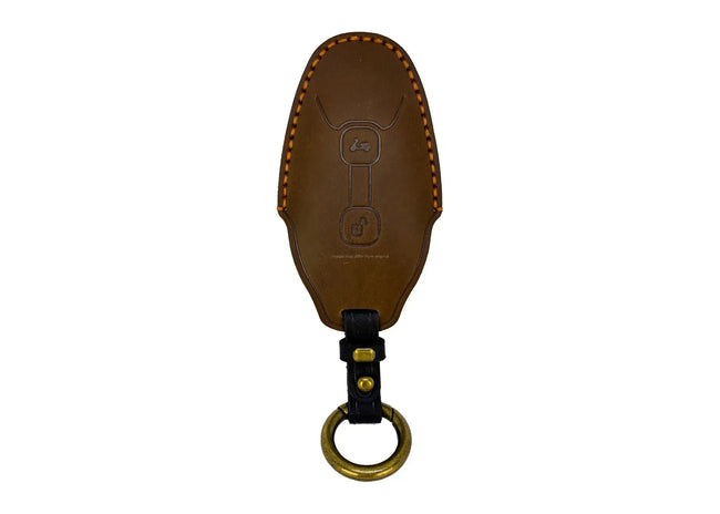 Leather Key Cover Brown | Vespa GTS/GTV 125-310cc ('23-) FP Parts  Falan Parts
