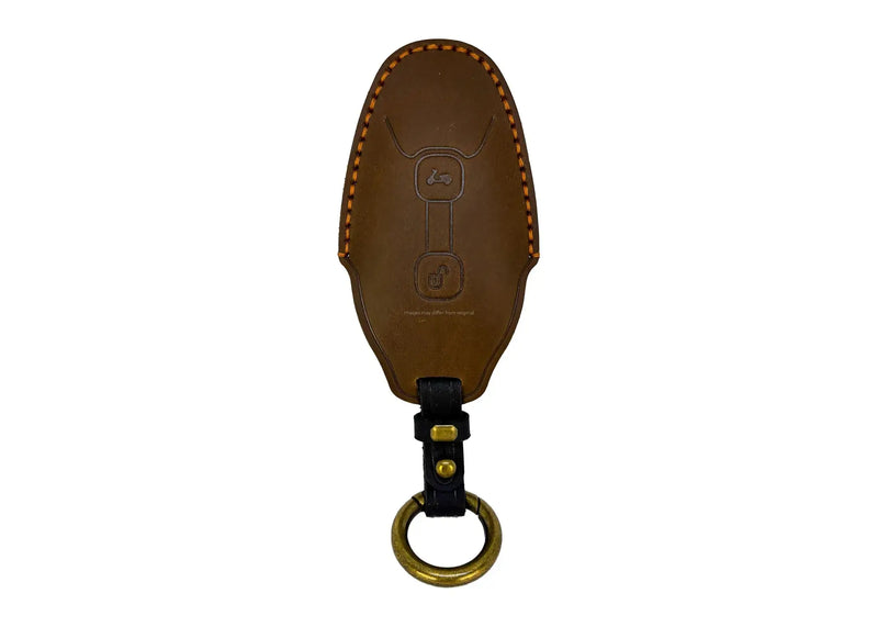 Leather Key Cover Brown | Vespa GTS/GTV 125-310cc ('23-) FP Parts  Falan Parts