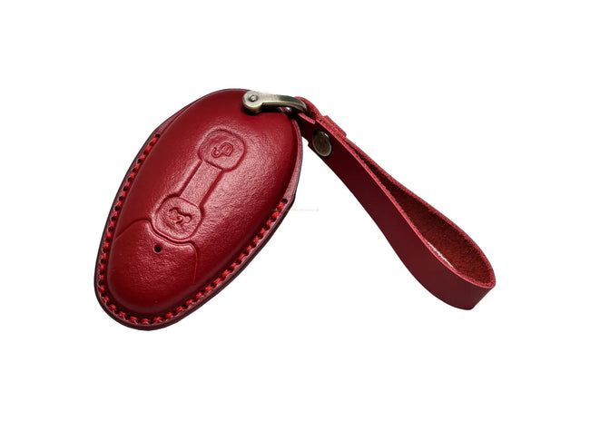 Leather Key Cover Dark Red | Vespa GTS/GTV 125-310cc ('23-) FP Parts  Falan Parts