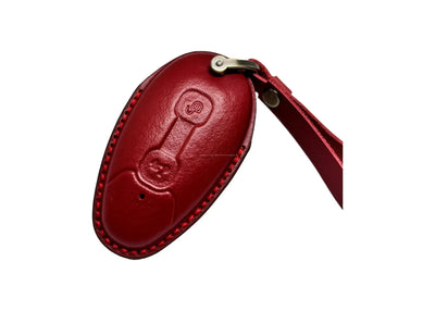 Leather Key Cover Dark Red | Vespa GTS/GTV 125-310cc ('23-) FP Parts  Falan Parts