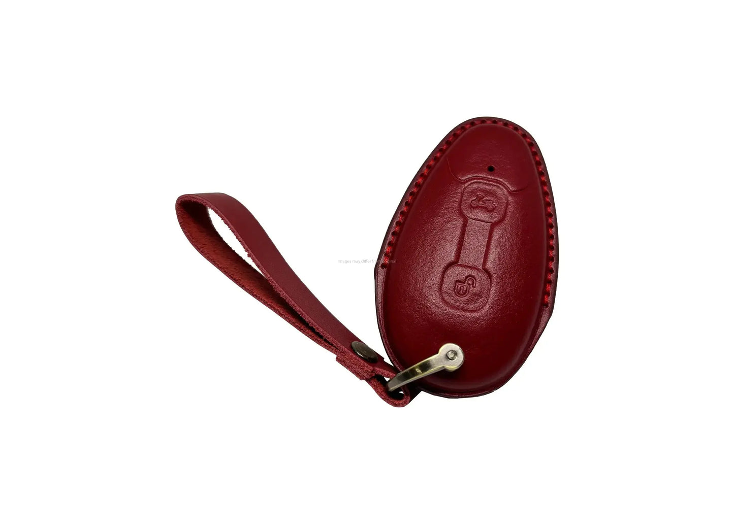 Leather Key Cover Dark Red | Vespa GTS/GTV 125-310cc ('23-) FP Parts  Falan Parts