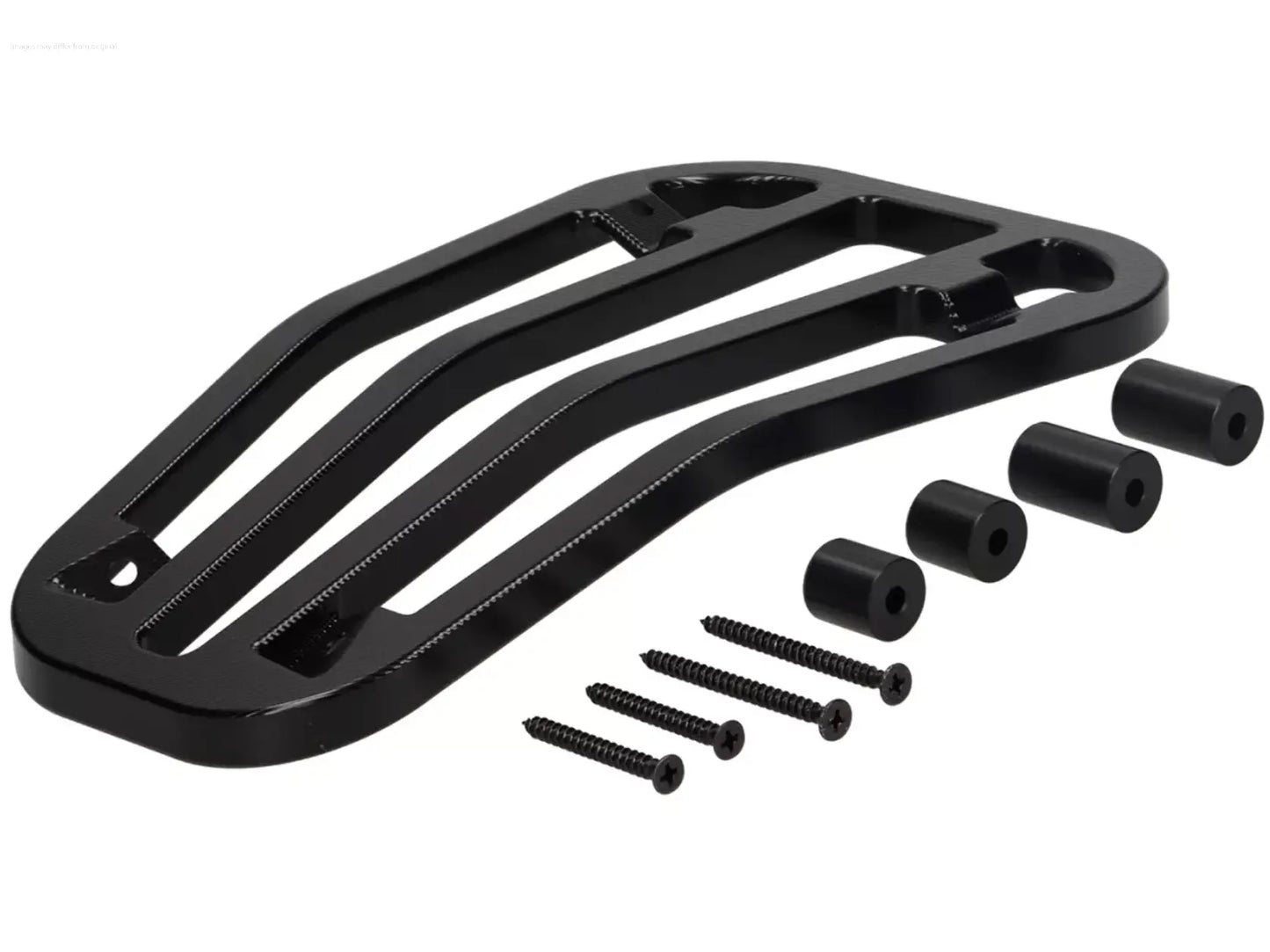 Luggage Carrier Floor Board Moto Nostra CNC Black | Vespa Primavera/Sprint 50-150cc MOTO NOSTRA  Falan Parts