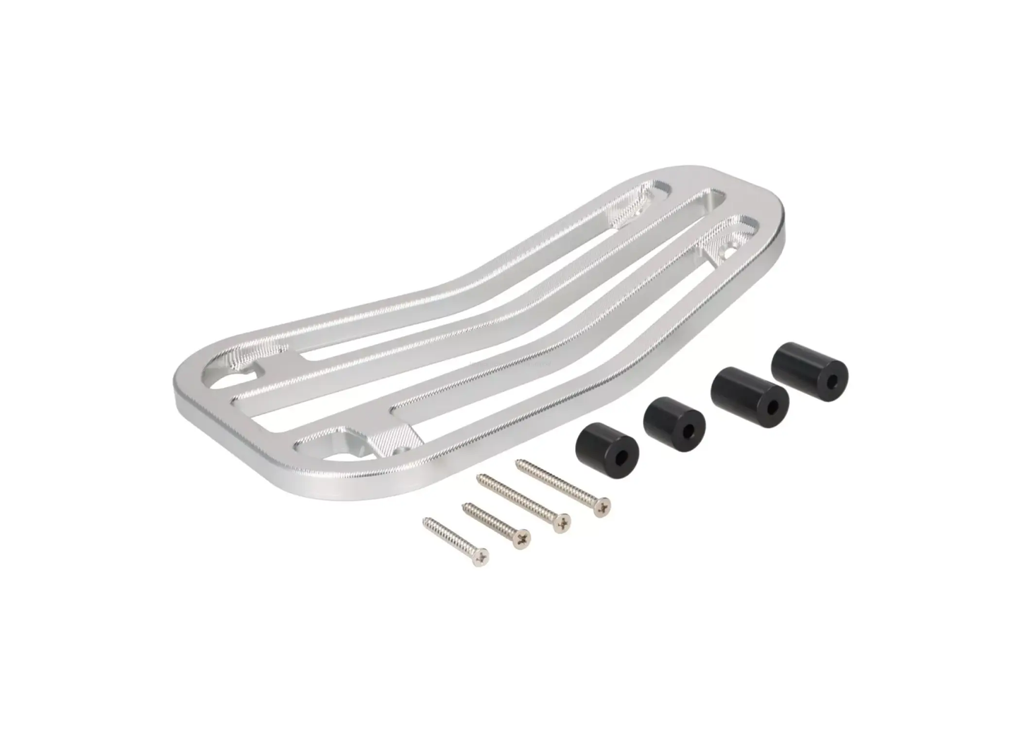 Luggage Carrier Floor Board Moto Nostra CNC Silver | Vespa Primavera/Sprint 50-150cc MOTO NOSTRA  Falan Parts