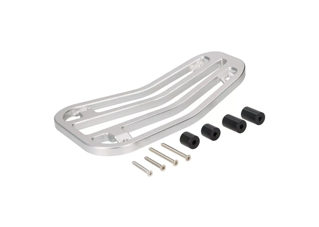 Luggage Carrier Floor Board Moto Nostra CNC Silver | Vespa Primavera/Sprint 50-150cc MOTO NOSTRA  Falan Parts