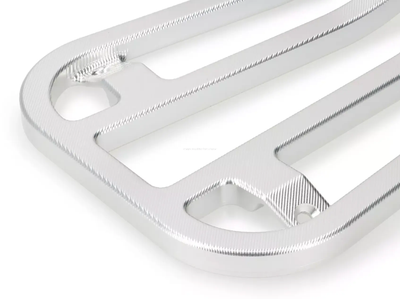 Luggage Carrier Floor Board Moto Nostra CNC Silver | Vespa Primavera/Sprint 50-150cc MOTO NOSTRA  Falan Parts