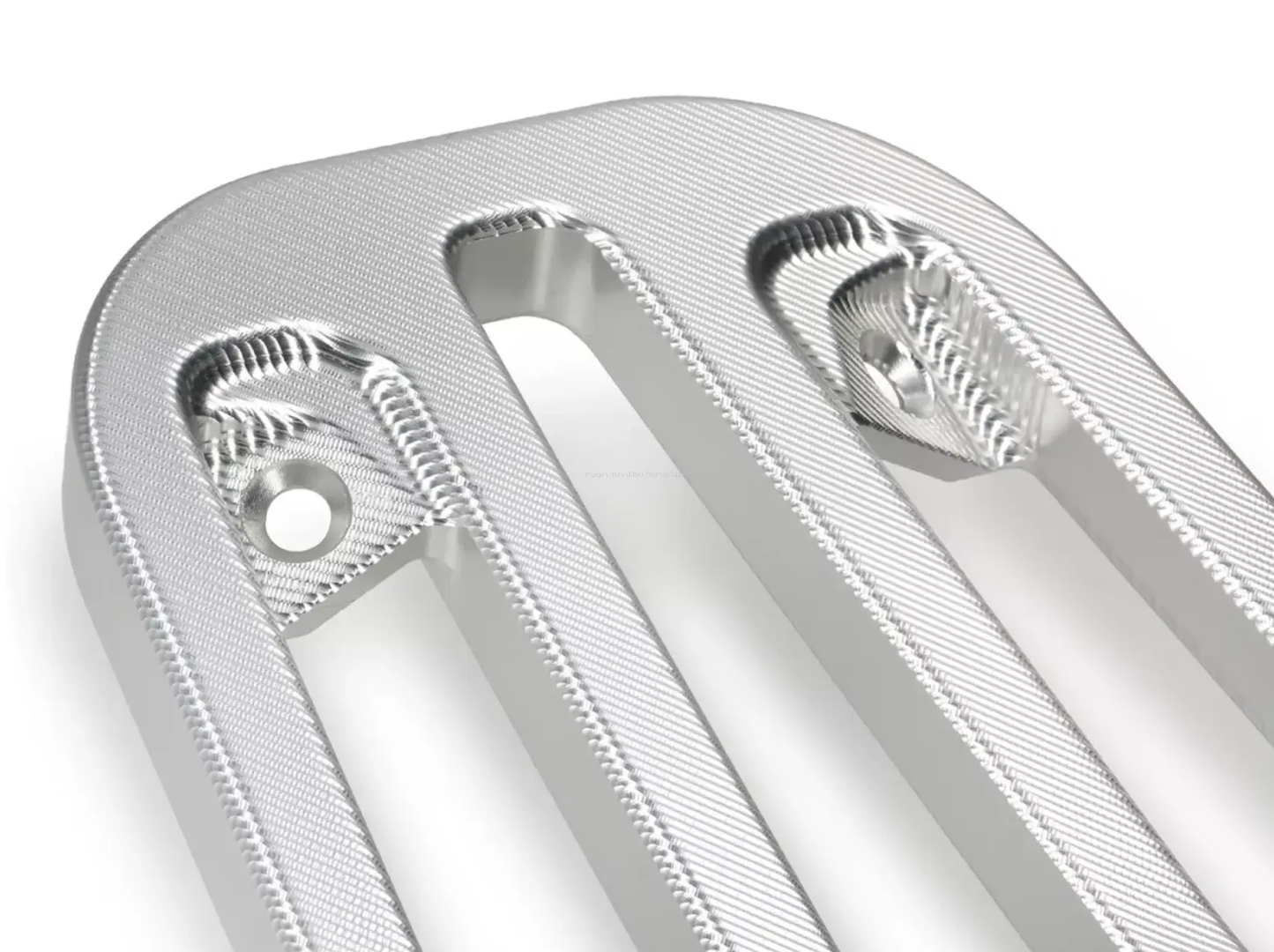 Luggage Carrier Floor Board Moto Nostra CNC Silver | Vespa Primavera/Sprint 50-150cc MOTO NOSTRA  Falan Parts