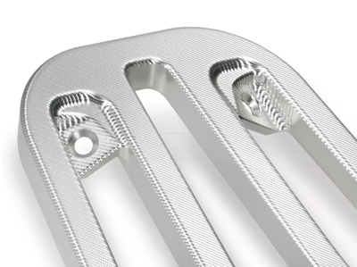 Luggage Carrier Floor Board Moto Nostra CNC Silver | Vespa Primavera/Sprint 50-150cc MOTO NOSTRA  Falan Parts