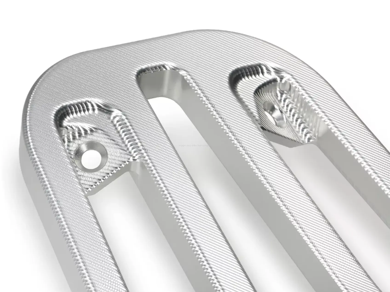 Luggage Carrier Floor Board Moto Nostra CNC Silver | Vespa Primavera/Sprint 50-150cc MOTO NOSTRA  Falan Parts