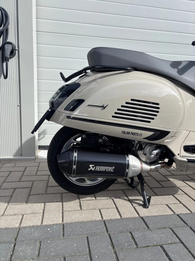 Luggage Carrier Rear FP Parts Gloss Black | Vespa GT/GTL/GTV/GTS/GTS Super 125-300cc FP Parts  Falan Parts