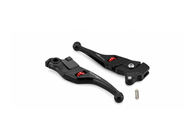 Sport Lever Set Brake MG Biketec Black / Red | Vespa Primavera/Sprint 50-150cc 4T (`24-25) Euro5+ MG Biketec  Falan Parts