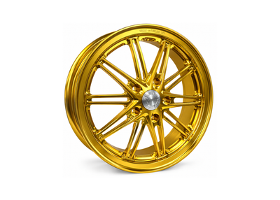 Rim Set CNC MOS 12" Gold | Vespa GTS/GTS Super/GTV/GT 60/GT/GT L 125-310cc MOS  Falan Parts